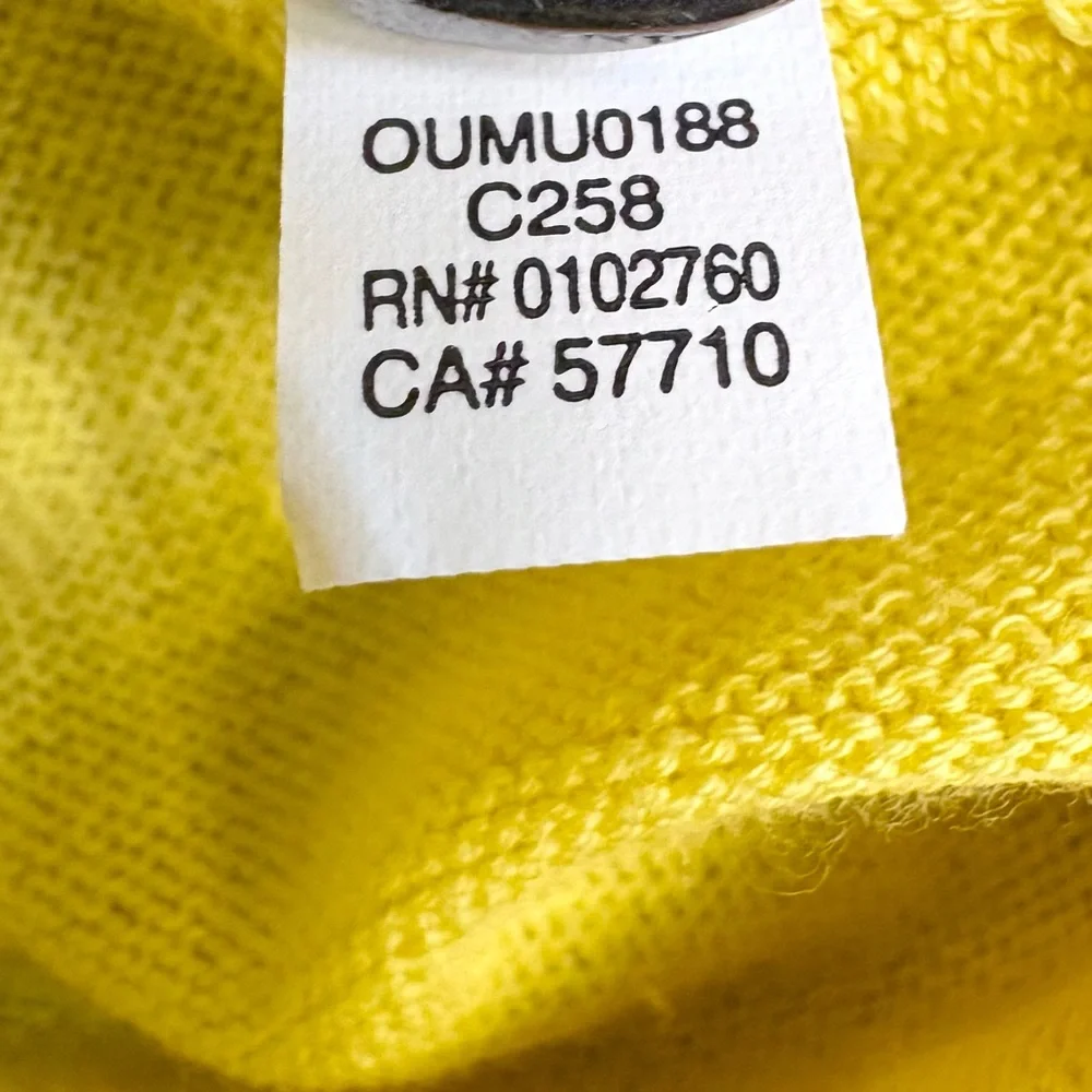 Kate Spade Tula Beaded Pearl & Rhinestone Cardigan in Lemon Yellow XS